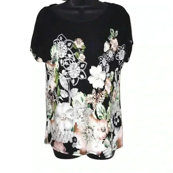 Philosophy Multicolor Floral Print Blouse—A4 - Picture 1 of 4